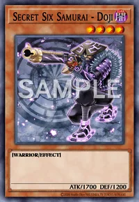 Secret Six Samurai - Doji, Yu-Gi-Oh! card, DARK