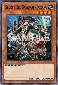 Secret Six Samurai - Kizaru, Yu-Gi-Oh! card, EARTH