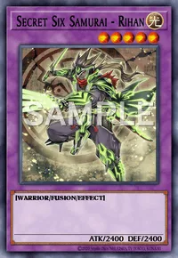 Secret Six Samurai - Rihan, Yu-Gi-Oh! card, LIGHT