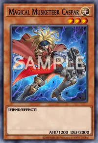 Magical Musketeer Caspar, Yu-Gi-Oh! card, LIGHT