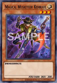 Magical Musketeer Kidbrave, Yu-Gi-Oh! card, LIGHT