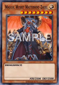 Magical Musket Mastermind Zakiel, Yu-Gi-Oh! card, LIGHT