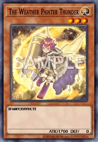 The Weather Painter Thunder, Yu-Gi-Oh! card, LIGHT