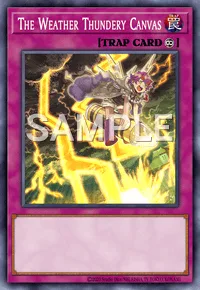 The Weather Thundery Canvas, Yu-Gi-Oh! card, TRAP