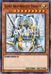 Sacred Arch-Airknight Parshath, Yu-Gi-Oh! card, LIGHT