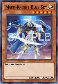 Mekk-Knight Blue Sky, Yu-Gi-Oh! card, LIGHT