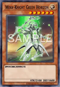 Mekk-Knight Green Horizon, Yu-Gi-Oh! card, LIGHT