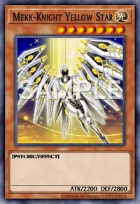 Mekk-Knight Yellow Star, Yu-Gi-Oh! card, LIGHT