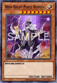 Mekk-Knight Purple Nightfall, Yu-Gi-Oh! card, LIGHT