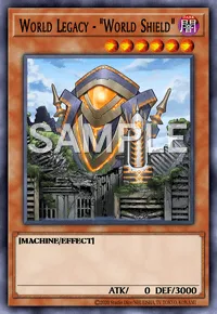 World Legacy - "World Shield", Yu-Gi-Oh! card, DARK