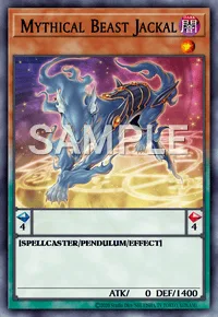 Mythical Beast Jackal, Yu-Gi-Oh! card, DARK