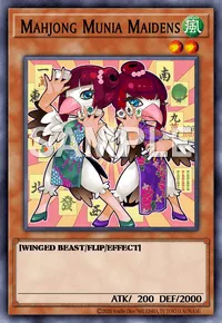 Mahjong Munia Maidens, Yu-Gi-Oh! card, WIND