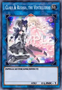 Clara & Rushka, the Ventriloduo, Yu-Gi-Oh! card, EARTH