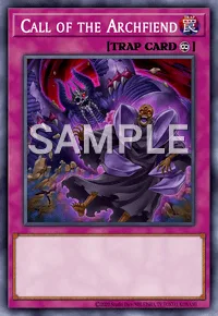 Call of the Archfiend, Yu-Gi-Oh! card, TRAP