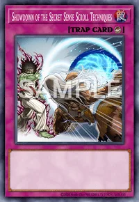Showdown of the Secret Sense Scroll Techniques, Yu-Gi-Oh! card, TRAP