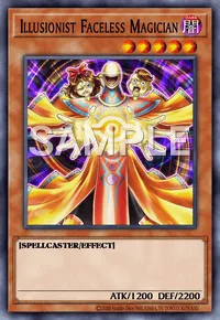 Illusionist Faceless Magician, Yu-Gi-Oh! card, DARK