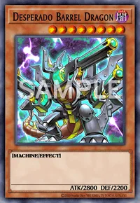 Desperado Barrel Dragon, Yu-Gi-Oh! card, DARK