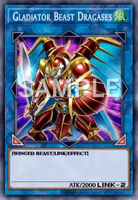 Gladiator Beast Dragases, Yu-Gi-Oh! card, WIND