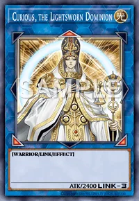 Curious, the Lightsworn Dominion, Yu-Gi-Oh! card, LIGHT