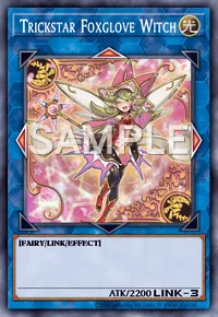 Trickstar Foxglove Witch, Yu-Gi-Oh! card, LIGHT