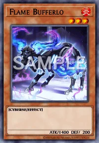 Flame Bufferlo, Yu-Gi-Oh! card, FIRE