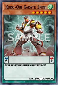 Kuro-Obi Karate Spirit, Yu-Gi-Oh! card, WIND