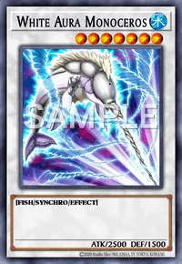 White Aura Monoceros, Yu-Gi-Oh! card, WATER