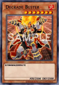 Degrade Buster, Yu-Gi-Oh! card, FIRE