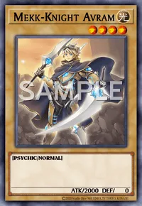 Mekk-Knight Avram, Yu-Gi-Oh! card, LIGHT