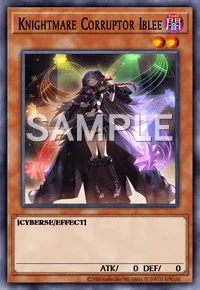 Knightmare Corruptor Iblee, Yu-Gi-Oh! card, DARK