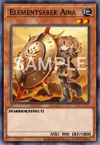 Elementsaber Aina, Yu-Gi-Oh! card, EARTH