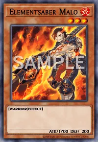 Elementsaber Malo, Yu-Gi-Oh! card, FIRE