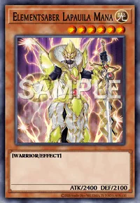 Elementsaber Lapauila Mana, Yu-Gi-Oh! card, LIGHT