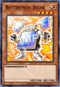 Batteryman Solar, Yu-Gi-Oh! card, LIGHT