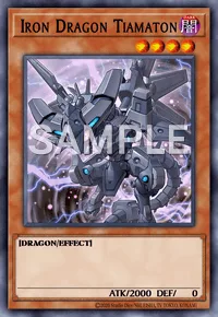 Iron Dragon Tiamaton, Yu-Gi-Oh! card, DARK