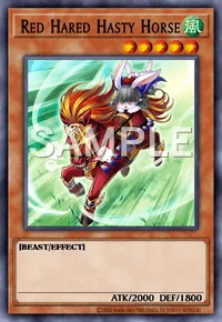 Red Hared Hasty Horse, Yu-Gi-Oh! card, WIND