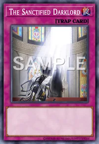 The Sanctified Darklord, Yu-Gi-Oh! card, TRAP