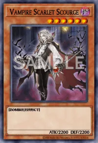 Vampire Scarlet Scourge, Yu-Gi-Oh! card, DARK
