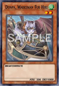 Donpa, Marksman Fur Hire, Yu-Gi-Oh! card, WIND