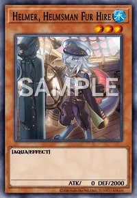 Helmer, Helmsman Fur Hire, Yu-Gi-Oh! card, WATER