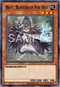 Beat, Bladesman Fur Hire, Yu-Gi-Oh! card, EARTH