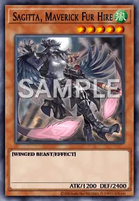 Sagitta, Maverick Fur Hire, Yu-Gi-Oh! card, WIND
