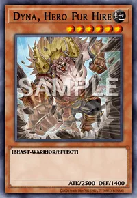 Dyna, Hero Fur Hire, Yu-Gi-Oh! card, EARTH