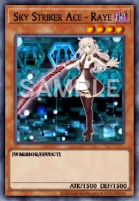 Sky Striker Ace - Raye, Yu-Gi-Oh! card, DARK