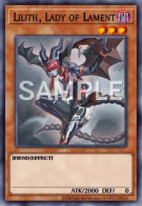 Lilith, Lady of Lament, Yu-Gi-Oh! card, DARK
