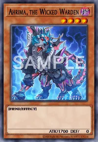 Ahrima, the Wicked Warden, Yu-Gi-Oh! card, DARK