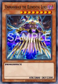 Umbramirage the Elemental Lord, Yu-Gi-Oh! card, DARK