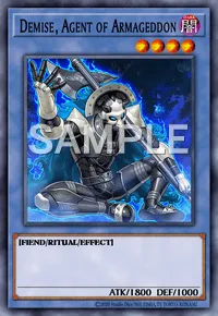 Demise, Agent of Armageddon, Yu-Gi-Oh! card, DARK