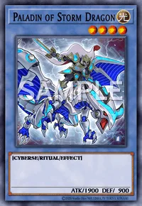 Paladin of Storm Dragon, Yu-Gi-Oh! card, LIGHT