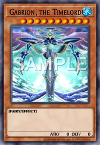 Gabrion, the Timelord, Yu-Gi-Oh! card, WATER